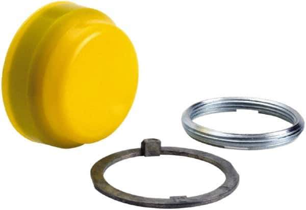 Schneider Electric - Pushbutton Switch Boot - Yellow, Round Button, Nonilluminated - All Tool & Supply