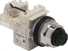 Schneider Electric - 120 VAC Green Lens LED Pilot Light - Round Lens, Screw Clamp Connector - All Tool & Supply