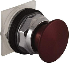 Schneider Electric - 30mm Mount Hole, Extended Mushroom Head, Pushbutton Switch Only - Round, Red Pushbutton, Nonilluminated, Maintained (MA) - All Tool & Supply