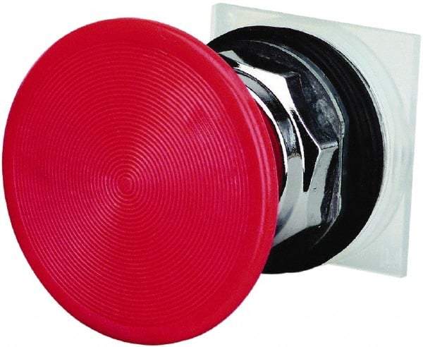 Schneider Electric - 30mm Mount Hole, Extended Straight, Pushbutton Switch Only - Red Pushbutton, Momentary (MO) - All Tool & Supply