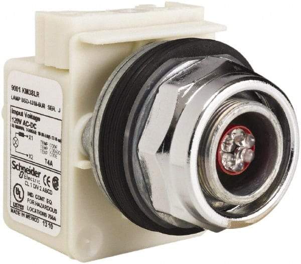 Schneider Electric - 120 V LED Indicating Light - Screw Clamp Connector - All Tool & Supply