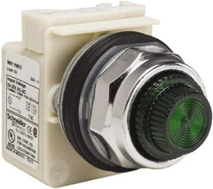 Schneider Electric - 28 V Green Lens Indicating Light - Screw Clamp Connector - All Tool & Supply