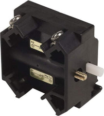 Schneider Electric - 2NC, 3 Amp, Electrical Switch Contact Block - 115 VDC and 240 VAC, Screw Terminal, 1.18 Inch Hole, 30mm Hole - All Tool & Supply