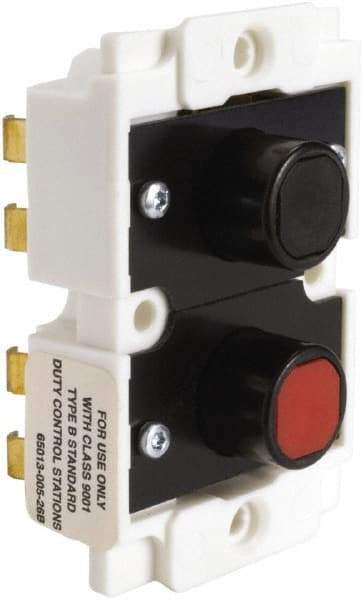 Square D - 5 Amp, Electrical Switch Contact Block - 600 VAC, For Use with Type B Pushbutton Station - All Tool & Supply