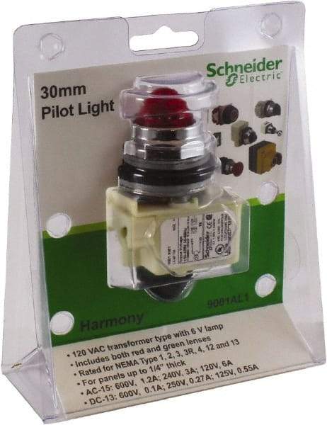 Schneider Electric - 30mm Mount Hole, Pushbutton Switch Only - All Tool & Supply