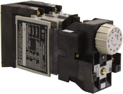 Square D - Time Delay Relay - 5 & 10 Contact Amp, 110 VAC at 50 Hz & 120 VAC at 60 Hz - All Tool & Supply