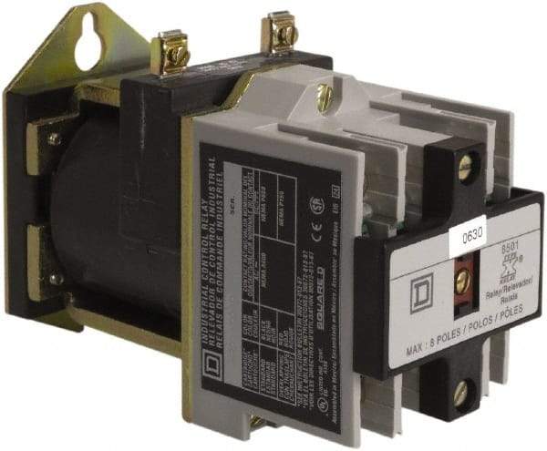 Square D - 2NO, 600 VAC Control Relay - Panel Mount - All Tool & Supply