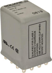 Square D - Electromechanical Plug-in General Purpose Relay - 5 Amp at 240 VAC, 4PDT, 120 VAC at 50/60 Hz - All Tool & Supply