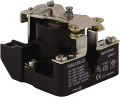 Square D - 2 hp, 10 VA Power Rating, Electromechanical Screw Clamp General Purpose Relay - 10 Amp at 600 V & 40 Amp at 277 VAC, SPST, 24 VAC at 50/60 Hz, 63.6mm Wide x 50.3mm High x 63.2mm Deep - All Tool & Supply