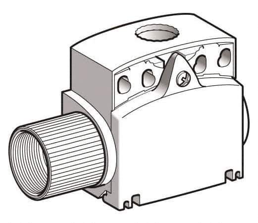 Telemecanique Sensors - 3-1/2 Inch Long, Plastic Body, Limit Switch Body - For Use with ZCE01, ZCE02, ZCE05, ZCE06, ZCE07, ZCE08, ZCE10, ZCE11, ZCE13, ZCE14, ZCE21, ZCE24, ZCE27, ZCE28, ZCE29, ZCE62, ZCE63, ZCE64, ZCE65, ZCE66, ZCE67, ZCEH0, ZCEH2 - All Tool & Supply