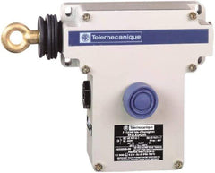 Telemecanique Sensors - 10 Amp, NO/NC Configuration, Left Hand Operation, Rope Operated Limit Switch - Pushbutton Reset, Rope Pull, No Pilot Light, 300 VAC - All Tool & Supply