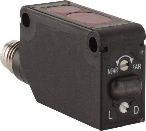 Telemecanique Sensors - M8 Connector, 1m Nominal Distance, Shock and Vibration Resistant, Diffused Photoelectric Sensor - 12 to 24 VDC, PBT, 11mm Long x 11mm Wide x 33mm High - All Tool & Supply