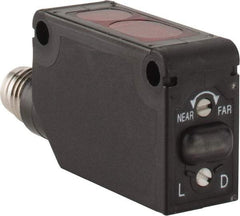 Telemecanique Sensors - M8 Connector, 1m Nominal Distance, Shock and Vibration Resistant, Diffused Photoelectric Sensor - 12 to 24 VDC, PBT, 11mm Long x 11mm Wide x 33mm High - All Tool & Supply