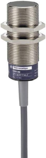 Telemecanique Sensors - 15mm Detection, Cylinder, Capacitive Proximity Sensor - IP67, 24 to 240 VAC, 80mm Long - All Tool & Supply