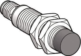 Telemecanique Sensors - PNP, NC, 7mm Detection, Cylinder, Inductive Proximity Sensor - 3 Wires, IP67, IP69, 12 to 48 VDC, M12x1 Thread, 66mm Long - All Tool & Supply