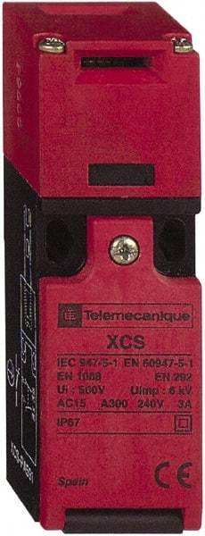 Telemecanique Sensors - 2NC Configuration, Multiple Amp Level, Plastic Key Safety Limit Switch - 30mm Wide x 30mm Deep x 107mm High, IP67 Ingress Rating - All Tool & Supply