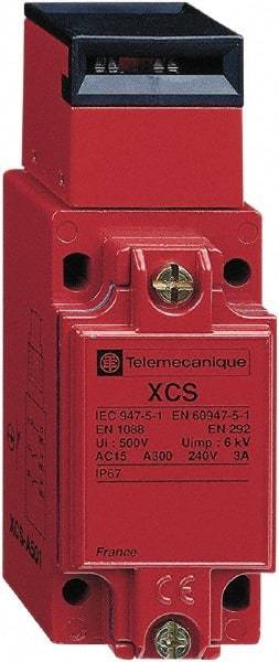 Telemecanique Sensors - NO/2NC Configuration, 110/240 VAC, Multiple Amp Level, Metal Key Safety Limit Switch - 40mm Wide x 44mm Deep x 114mm High, IP67 Ingress Rating - All Tool & Supply