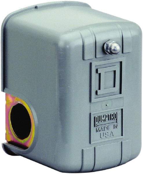 Square D - 1 and 3R NEMA Rated, 16 to 22 psi, Electromechanical Pressure and Level Switch - Adjustable Pressure, 230 VAC, L1-T1 Terminal, For Use with Square D Pumptrol - All Tool & Supply