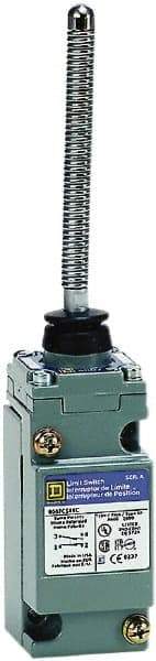 Square D - SPDT, NC/NO, 600 Volt Screw Terminal, Cat Whisker Actuator, General Purpose Limit Switch - 1, 2, 4, 6, 12, 13, 6P NEMA Rating, IP67 IPR Rating - All Tool & Supply