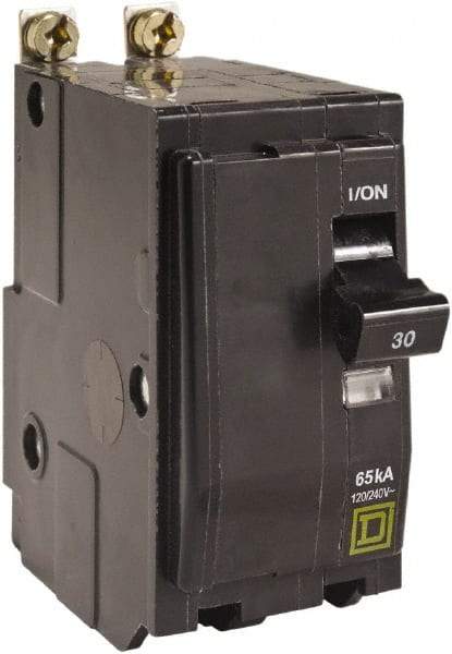 Square D - 30 Amp, 240 VAC, 2 Pole, Bolt On Miniature Circuit Breaker - 14-8 AWG - All Tool & Supply