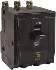 Square D - 40 Amp, 240 VAC, 3 Pole, Bolt On Miniature Circuit Breaker - 8-2 AWG - All Tool & Supply