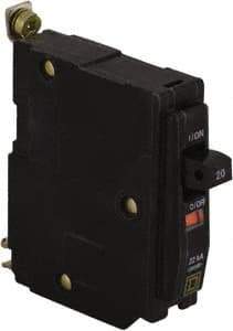 Square D - 15 Amp, 240 VAC, 1 Pole, Bolt On Miniature Circuit Breaker - 14-8 AWG - All Tool & Supply