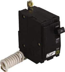 Square D - 15 Amp, 120 VAC, 2 Pole, Bolt On Miniature Circuit Breaker - 14-8 AWG - All Tool & Supply