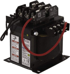 Square D - 500 VA, Top Mount Fuse Block Control Transformer - 50/60 Hz, 5.49 Inch Deep x 5.13 Inch High - All Tool & Supply