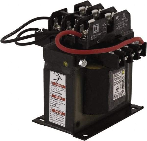 Square D - 1 Phase, 300 VA, Top Mount Fuse Block Control Transformer - 131°F Temp Rise - All Tool & Supply