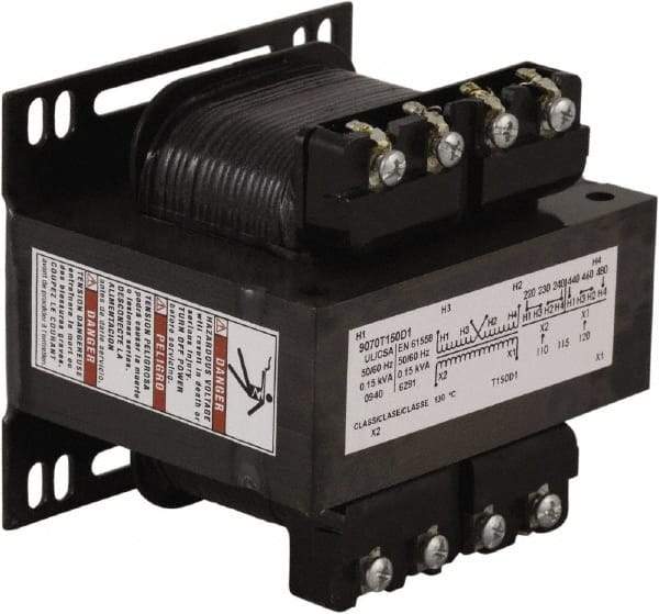 Square D - 1 Phase, 150 VA, Control Transformer - 131°F Temp Rise - All Tool & Supply