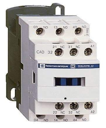 Schneider Electric - 2NC/3NO, 220 VAC at 50/60 Hz Control Relay - 17 V - All Tool & Supply