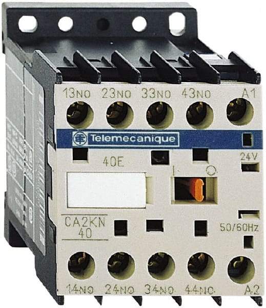 Schneider Electric - 4NO, 230-240 VAC at 50/60 Hz Control Relay - 17 V - All Tool & Supply