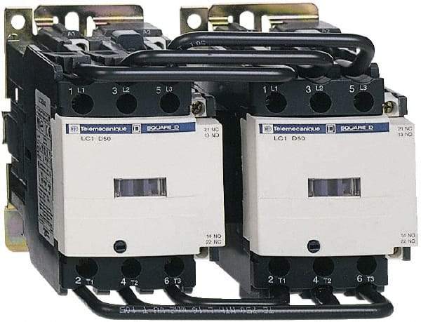 Schneider Electric - 3 Pole, 110 Coil VAC at 50 Hz and 110 Coil VAC at 60 Hz, 40 Amp, IEC Contactor - BV, CCC, CSA, CSA C22.2 No. 14, DNV, EN 60947-4-1, EN 60947-5-1, GL, GOST, IEC 60947-4-1, IEC 60947-5-1, LROS, RINA, RoHS Compliant, UL Listed, UL 508 - All Tool & Supply