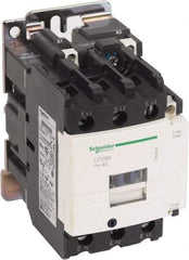 Schneider Electric - 3 Pole, 200 Coil VAC at 60 Hz, 65 Amp at 440 VAC and 80 Amp at 440 VAC, Nonreversible IEC Contactor - 1 Phase hp: 10 at 230/240 VAC, 5 at 115 VAC, 3 Phase hp: 20 at 200/208 VAC, 20 at 230/240 VAC, 50 at 460/480 VAC, 50 at 575/600 VAC - All Tool & Supply