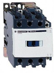 Schneider Electric - 3 Pole, 480 Coil VAC at 60 Hz, 40 Amp at 440 VAC and 60 Amp at 440 VAC, Nonreversible IEC Contactor - 1 Phase hp: 3 at 115 VAC, 5 at 230/240 VAC, 3 Phase hp: 10 at 200/208 VAC, 10 at 230/240 VAC, 30 at 460/480 VAC, 30 at 575/600 VAC - All Tool & Supply