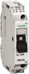 Schneider Electric - 8 Amp, 1 Pole, Backplate, Clip, DIN Rail Mount Circuit Protector - Thermal Magnetic Trip, Multiple Breaking Capacity Ratings, 67mm Deep x 74mm High x 15mm Wide - All Tool & Supply