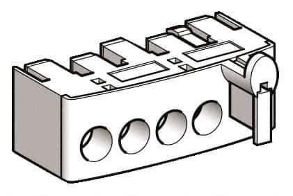 Schneider Electric - Starter Control Terminal Block - For Use with LU2BA0, LU2BB0, LU2MB0, LU6MB0, TeSys U - All Tool & Supply