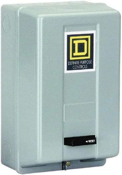 Square D - 3 Pole, 20 Amp Inductive Load, 110 Coil VAC at 50 Hz and 120 Coil VAC at 60 Hz, Definite Purpose Contactor - Phase 1 and Phase 3 Hp:  1.5 at 115 VAC, 3 at 230 VAC, 7.5 at 230 VAC, 7.5 at 460 VAC, 7.5 at 575 VAC, Enclosed Enclosure, NEMA 1 - All Tool & Supply