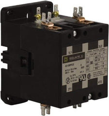 Square D - 2 Pole, 90 Amp Inductive Load, 110 Coil VAC at 50 Hz and 120 Coil VAC at 60 Hz, Definite Purpose Contactor - Phase 1 Hp:  20 at 230 VAC, 7.5 at 115 VAC, 120 Amp Resistive Rating, CE, CSA, UL Listed - All Tool & Supply