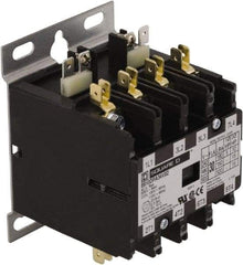 Square D - 4 Pole, 20 Amp Inductive Load, 24 Coil VAC at 50/60 Hz, Definite Purpose Contactor - Phase 1 and Phase 3 Hp:  1.5 at 115 VAC, 3 at 230 VAC, 7.5 at 230 VAC, 7.5 at 460 VAC, 7.5 at 575 VAC, 30 Amp Resistive Rating, CE, CSA, UL Listed - All Tool & Supply