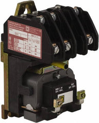 Square D - No Enclosure, 3 Pole, Electrically Held Lighting Contactor - 20 A (Tungsten), 30 A (Fluorescent), 220 VAC at 50 Hz, 240 VAC at 60 Hz, 3NO Contact Configuration - All Tool & Supply