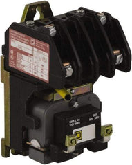 Square D - No Enclosure, 2 Pole, Electrically Held Lighting Contactor - 20 A (Tungsten), 30 A (Fluorescent), 277 VAC at 60 Hz, 2NO Contact Configuration - All Tool & Supply