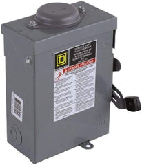 Square D - 30 Amp, 120/240 V, 2 Pole Fused Safety Switch - NEMA 3R, 2 hp at 120 VAC, 3 hp at 240 VAC (Single Phase), DPST Contact Form - All Tool & Supply