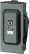 Square D - 60 Amp, 240 VAC, 250 VDC, 2 Pole Fused Safety Switch - NEMA 3R, 10 hp at 240 VAC, 10 hp at 250 VDC (Single Phase), 15 hp at 240 VAC, 10 hp at 250 VDC (Triple Phase), DPST Contact Form - All Tool & Supply