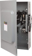 Square D - 200 Amp, 240 VAC, 250 VDC, 2 Pole Fused Safety Switch - NEMA 1, 15 hp at 240 VAC (Single Phase), 60 hp at 240 VAC, 40 hp at 250 VDC (Triple Phase), DPST Contact Form - All Tool & Supply