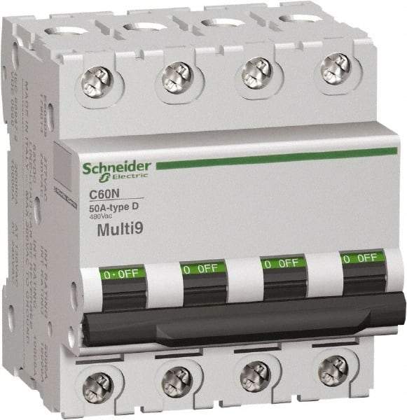 Schneider Electric - 20 Amp, 480Y/277 V, 3 Pole, DIN Rail Mount Miniature Circuit Breaker - Thermal Magnetic Trip - All Tool & Supply