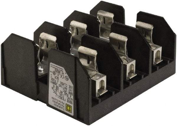 Square D - 3 Pole, 600 Volt, 60 Amp, Surface Mount Fuse Holder - Compatible with J Class Fuse - All Tool & Supply