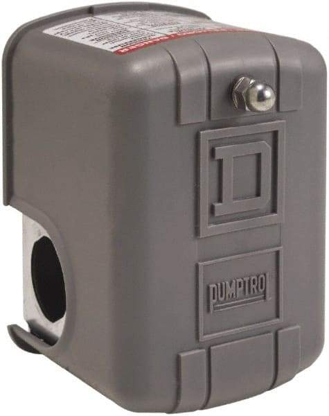 Square D - 1 and 3R NEMA Rated, 50 to 70 psi, Electromechanical Pressure and Level Switch - Adjustable Pressure, 575 VAC, L1-T1, L2-T2 Terminal, For Use with Square D Pumptrol - All Tool & Supply