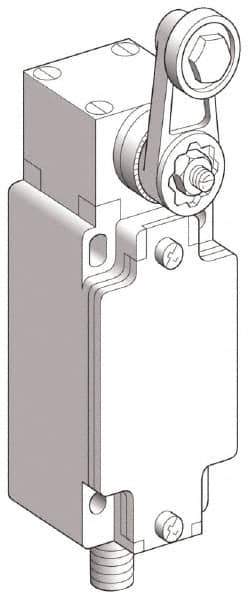 Telemecanique Sensors - DP, NC/NO, 240 VAC, 5-Pin M12 Male Terminal, Roller Lever Actuator, General Purpose Limit Switch - IP66 IPR Rating - All Tool & Supply