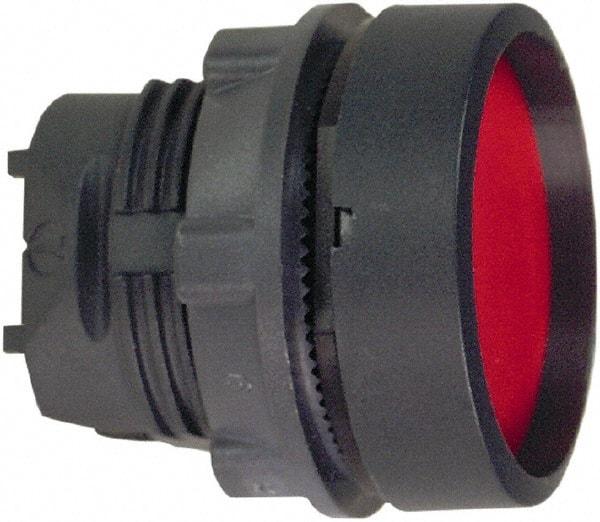 Schneider Electric - 22mm Mount Hole, Flush, Pushbutton Switch Only - Round, Red Pushbutton, Nonilluminated, Maintained (MA) - All Tool & Supply